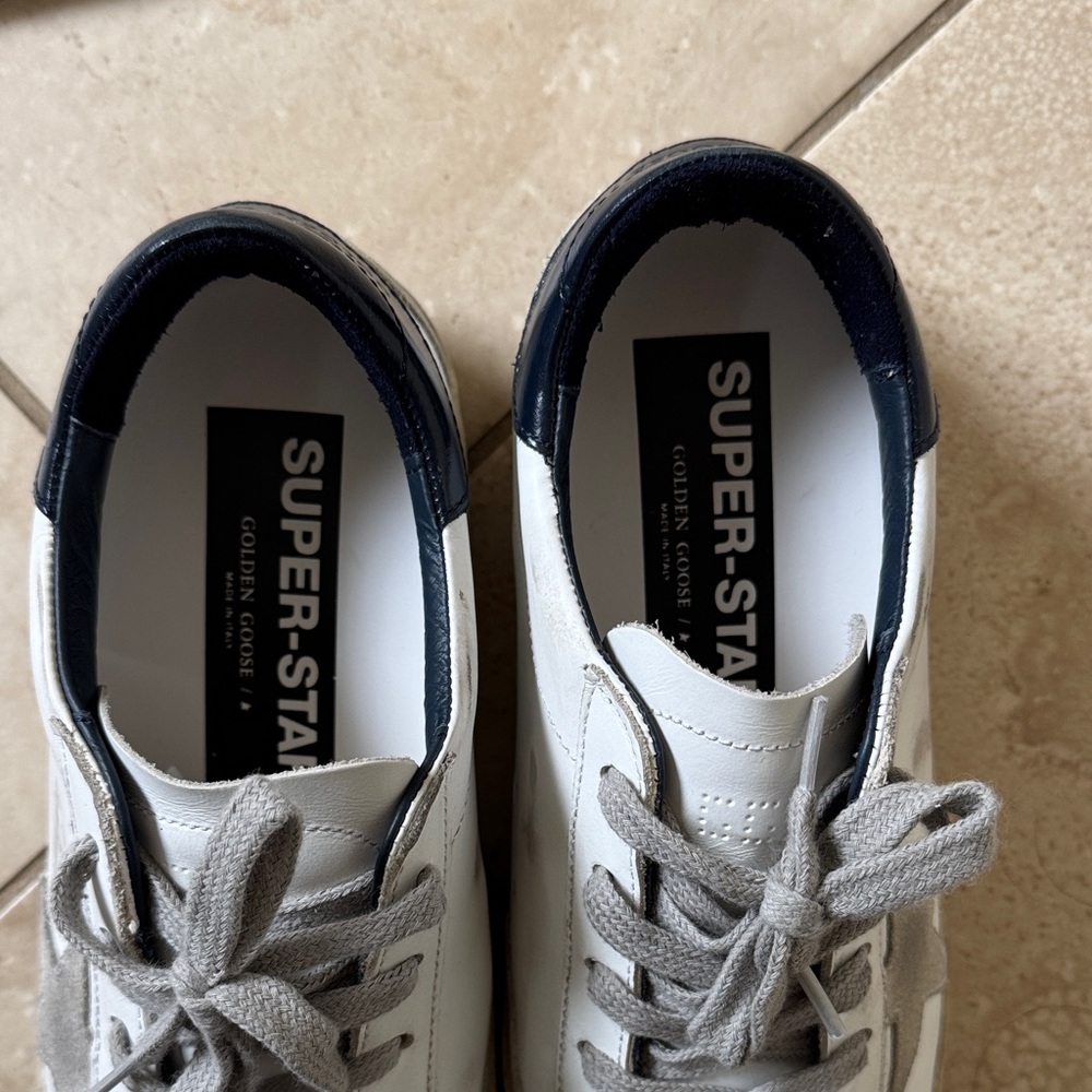 Brand new with box, sz 38 Golden Goose Women’s Sneakers in White, Gray, Blue - Picture 2 of 8